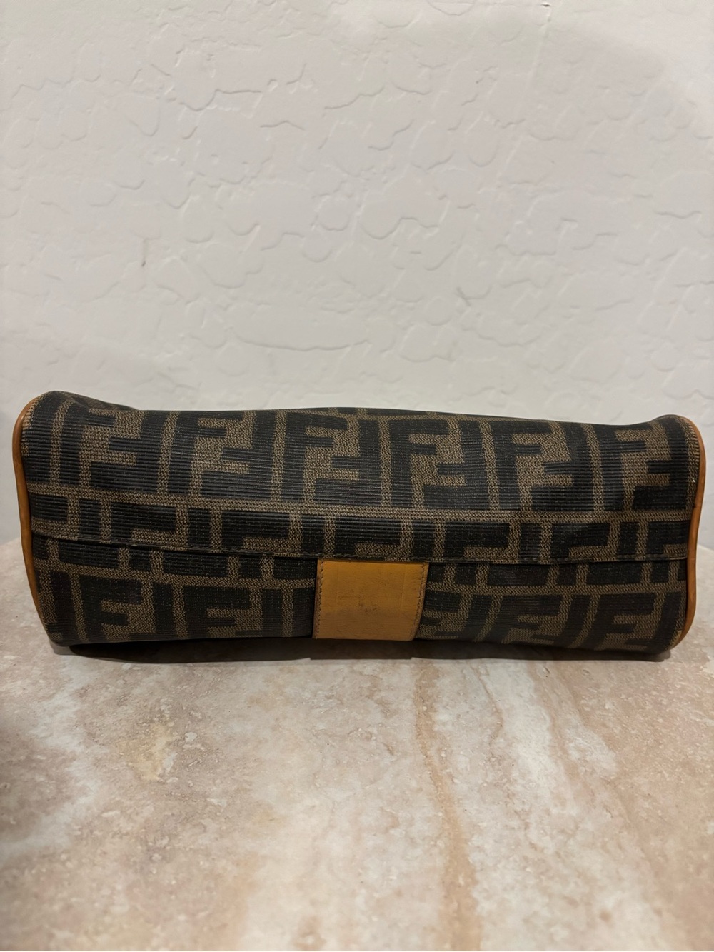 Fendi Brown Monogram coated Canvas and leather crossbody bag - Picture 10 of 13